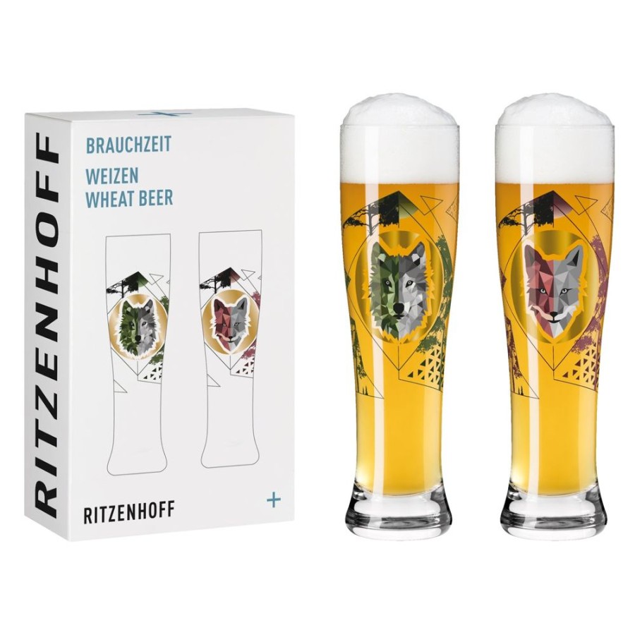 Glassware Ritzenhoff | Brauchzeit Wheat Beer Glass #2, Set Of 2