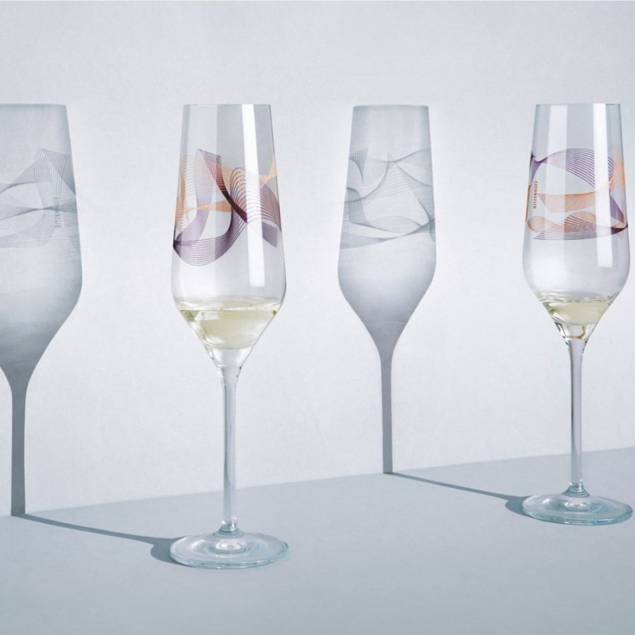 Glassware Ritzenhoff | Kristallwind Champagne Glass #1, Set Of 2