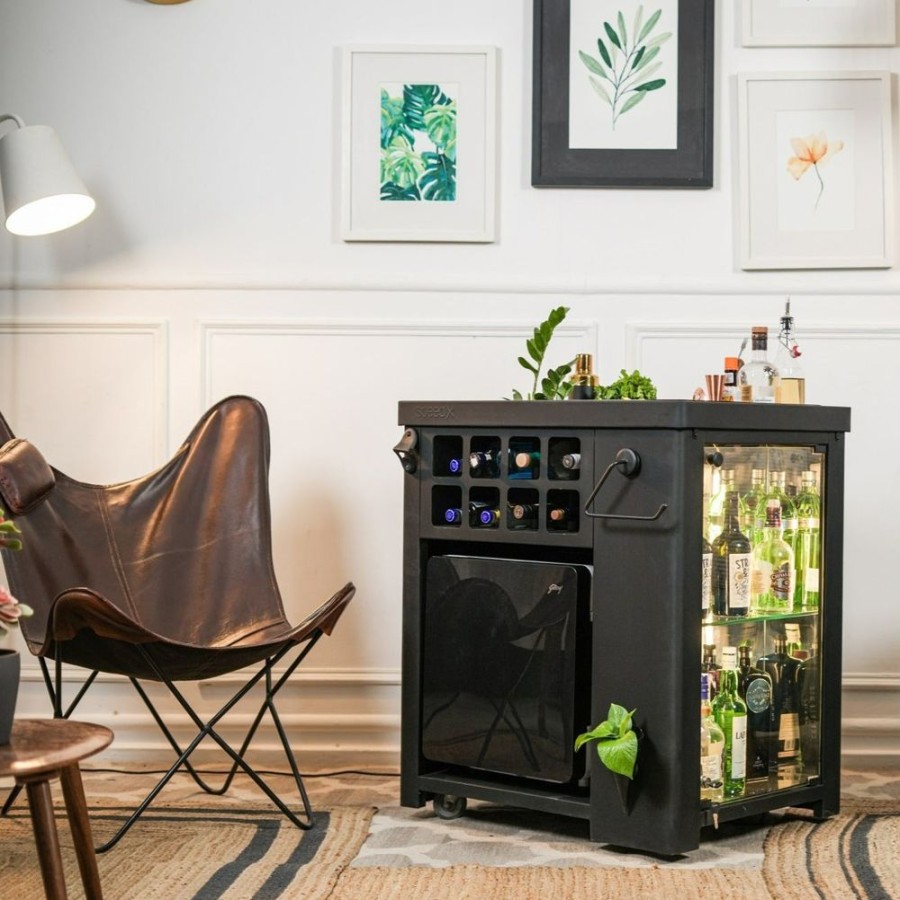 Bar Furniture Haus of Bars | Model X Home Bar, Matt Black Finish