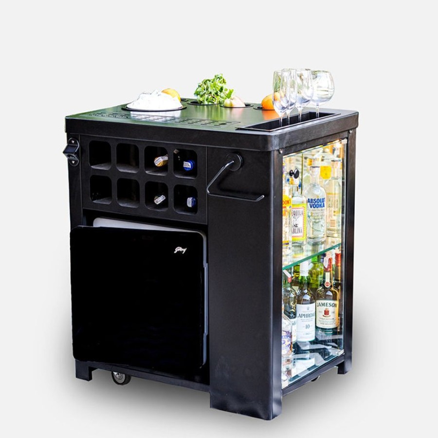 Bar Furniture Haus of Bars | Model X Home Bar, Matt Black Finish