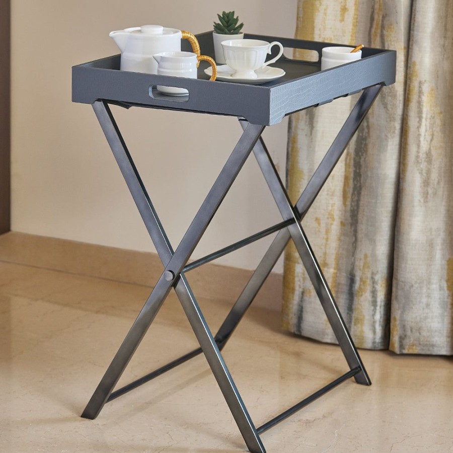 Bar Furniture GlasKart | Butler Tray Table, Grey