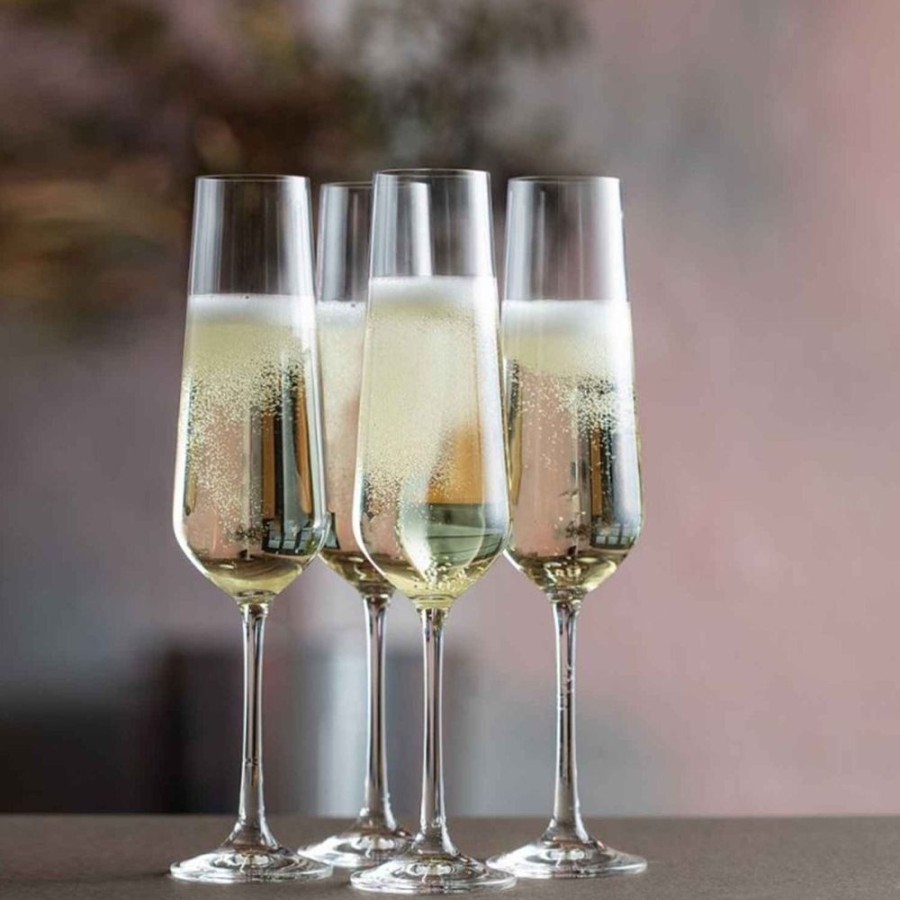 Glassware Dartington | Cheers! Champagne Flute, Set Of 4