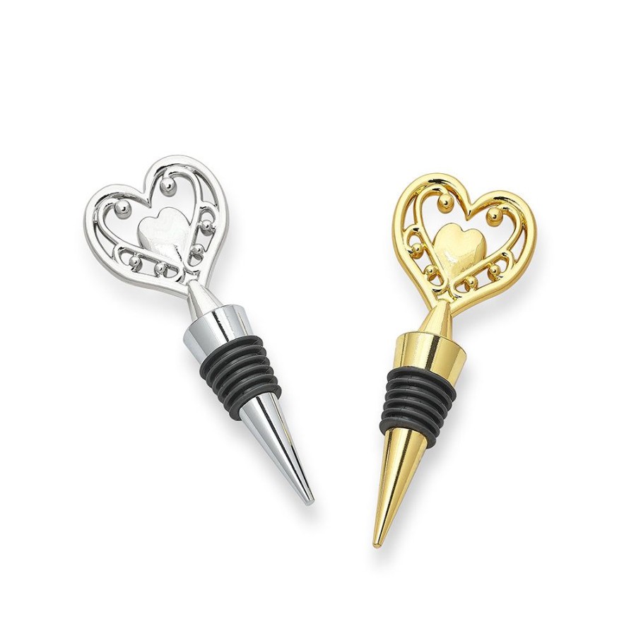 Accessories GlasKart | Heart Wine Bottle Stopper, Set Of 2