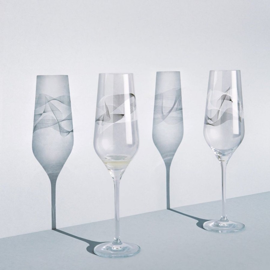 Glassware Ritzenhoff | Kristallwind Champagne Glass #2, Set Of 2