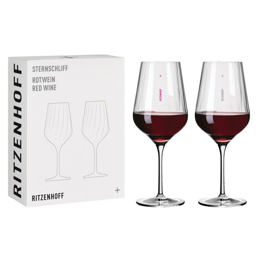 Glassware Ritzenhoff | Sternschliff Red Wine Glass, Set Of 2