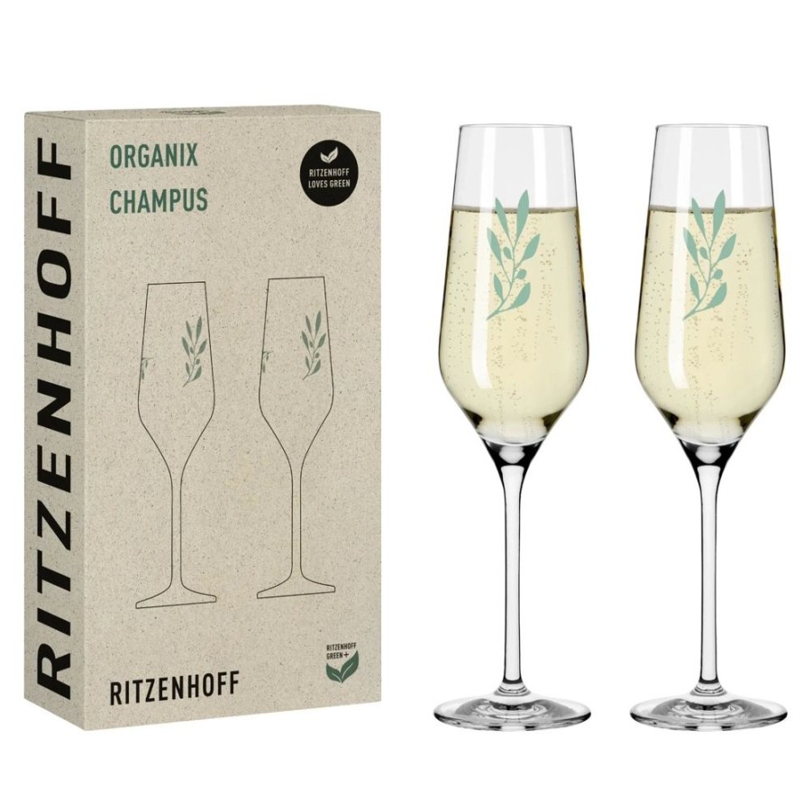 Glassware Ritzenhoff | Organix Champagne Glass, Set Of 2