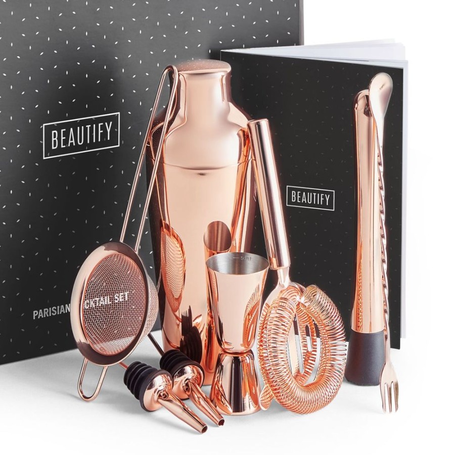 Accessories VonShef | Parisian Rose Gold Cocktail Set