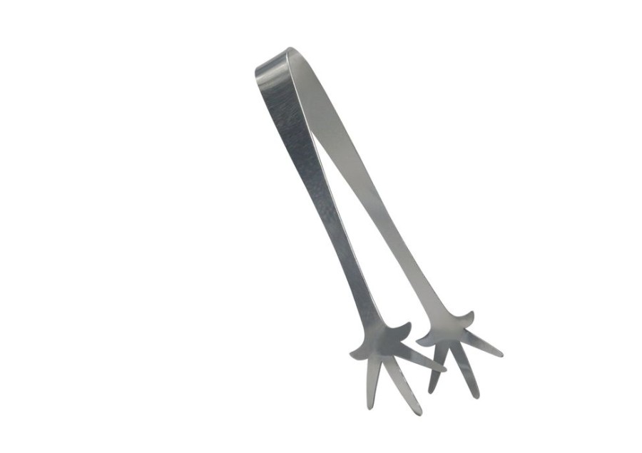 Accessories GlasKart | The Claw Ice Tongs, Silver