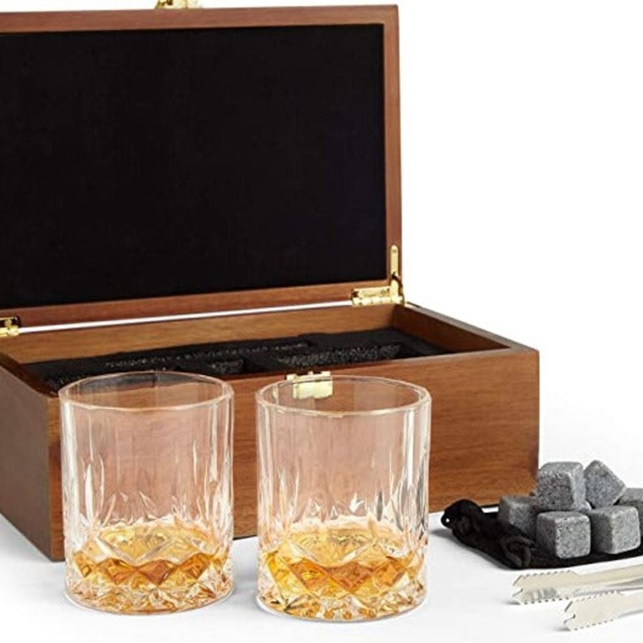 Glassware VonShef | Whisky Glasses & Stones Set