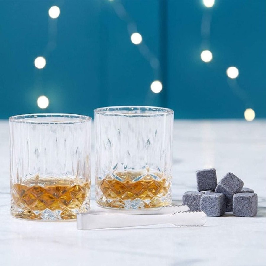 Glassware VonShef | Whisky Glasses & Stones Set