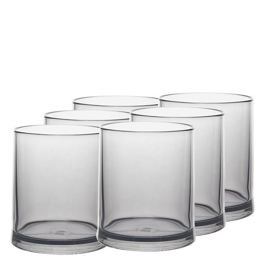 Glassware GlasKart | Polycarb Water Glass, , Set Of 6 Graphite