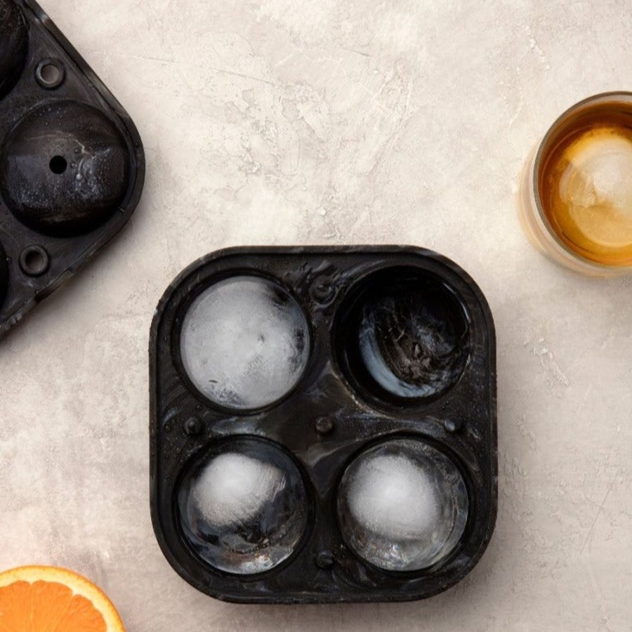 Accessories Wu0026P Design | Sphere Ice Mold Tray, Charcoal