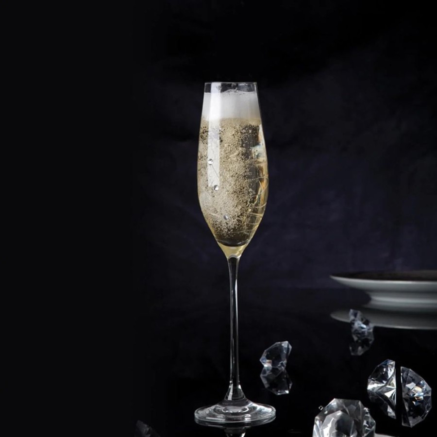 Glassware Dartington | Glitz Swarovski Champagne Flute, Set Of 2